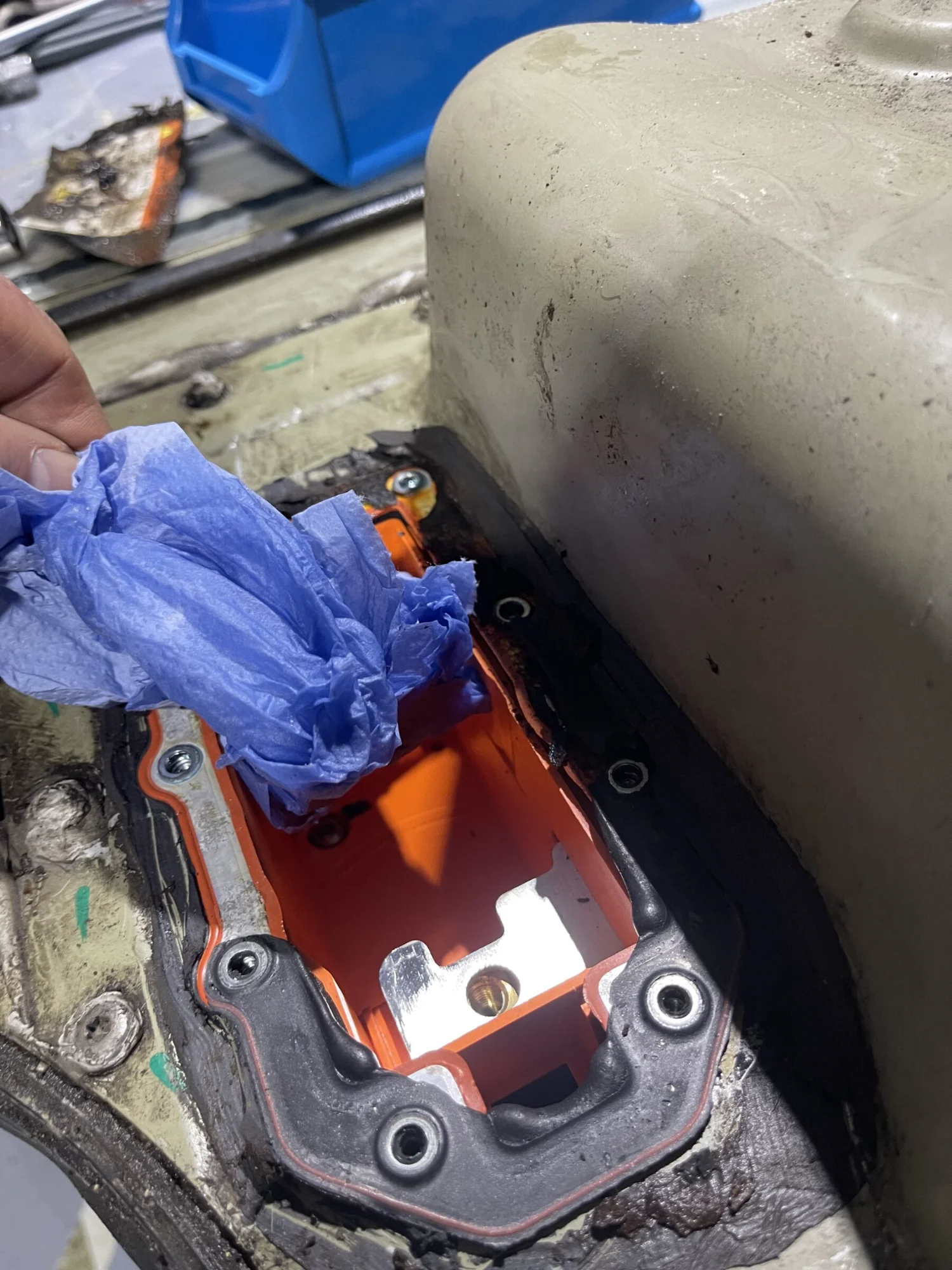 Detailed repair work